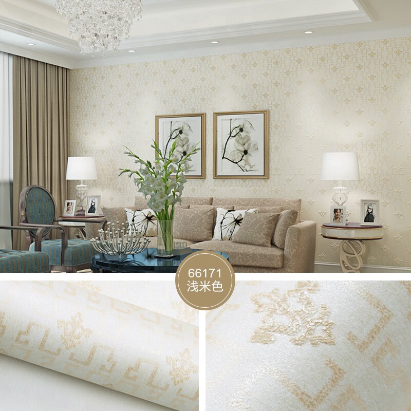 Roll Behang Palindrome Studie Behang Retro Slaapkamer Woonkamer Behang Hotel Decoratie Vliesbehang W115: 66171 / 3mx53cm