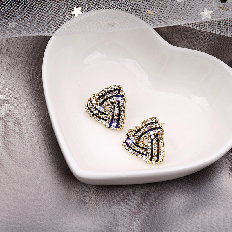 Pendientes colgantes de flor de Metal de Color negro Rock para mujer, aretes geométricos redondos con forma de corazón, hoja, mariposa, cristal, de joyas de: Chapado en oro antiguo
