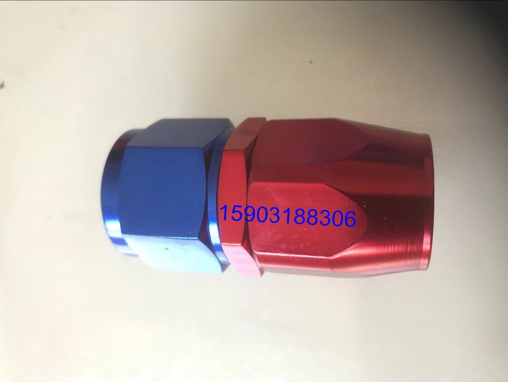 -4AN AN4 An-4 Straight Swivel Aluminium Slang Uiteinden An Fitting Adapter Oil Fuel Herbruikbare Fittings