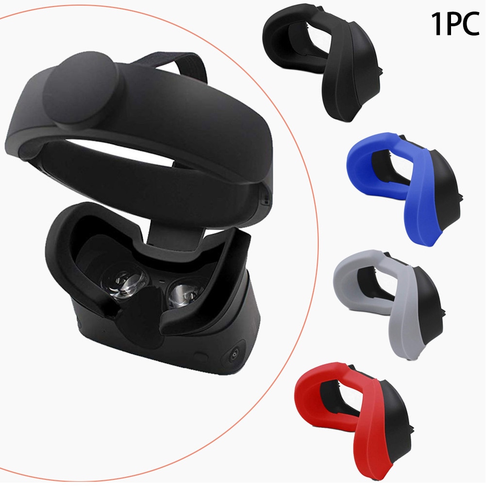 Vr Headset Siliconen Ademend Lichtgewicht Soft Eye Mask Cover Draagbare Vervangende Onderdelen Gezicht Pad Comfortabel Voor Oculus Rift S