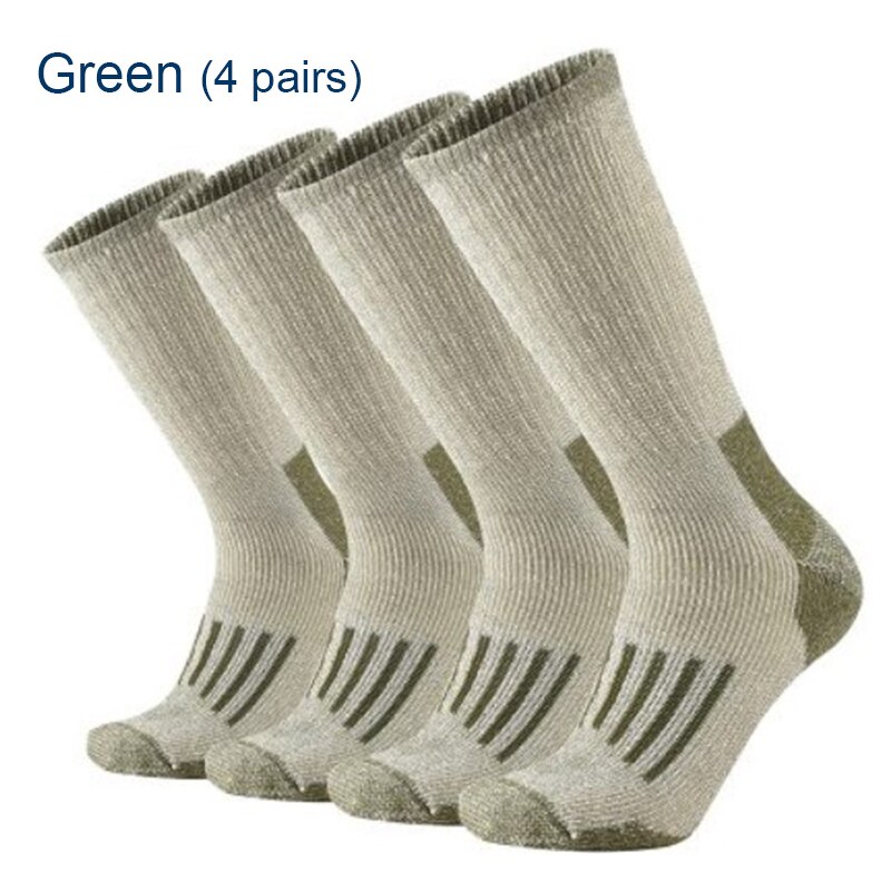 Unisex 80%  merino ull sokker for menn kvinner tykkere varme turpute sokker sports merino ull sokker 4 par euro str 40-45: Pakke c (4 par)