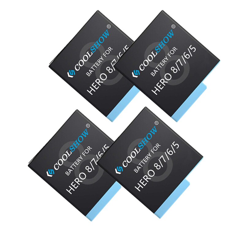 Batterij Voor Gopro Hero 8/Voor Gopro Hero 7 Hero 6 Hero 5 Hero 8 Batterijen Camera Accessoires 1220mah