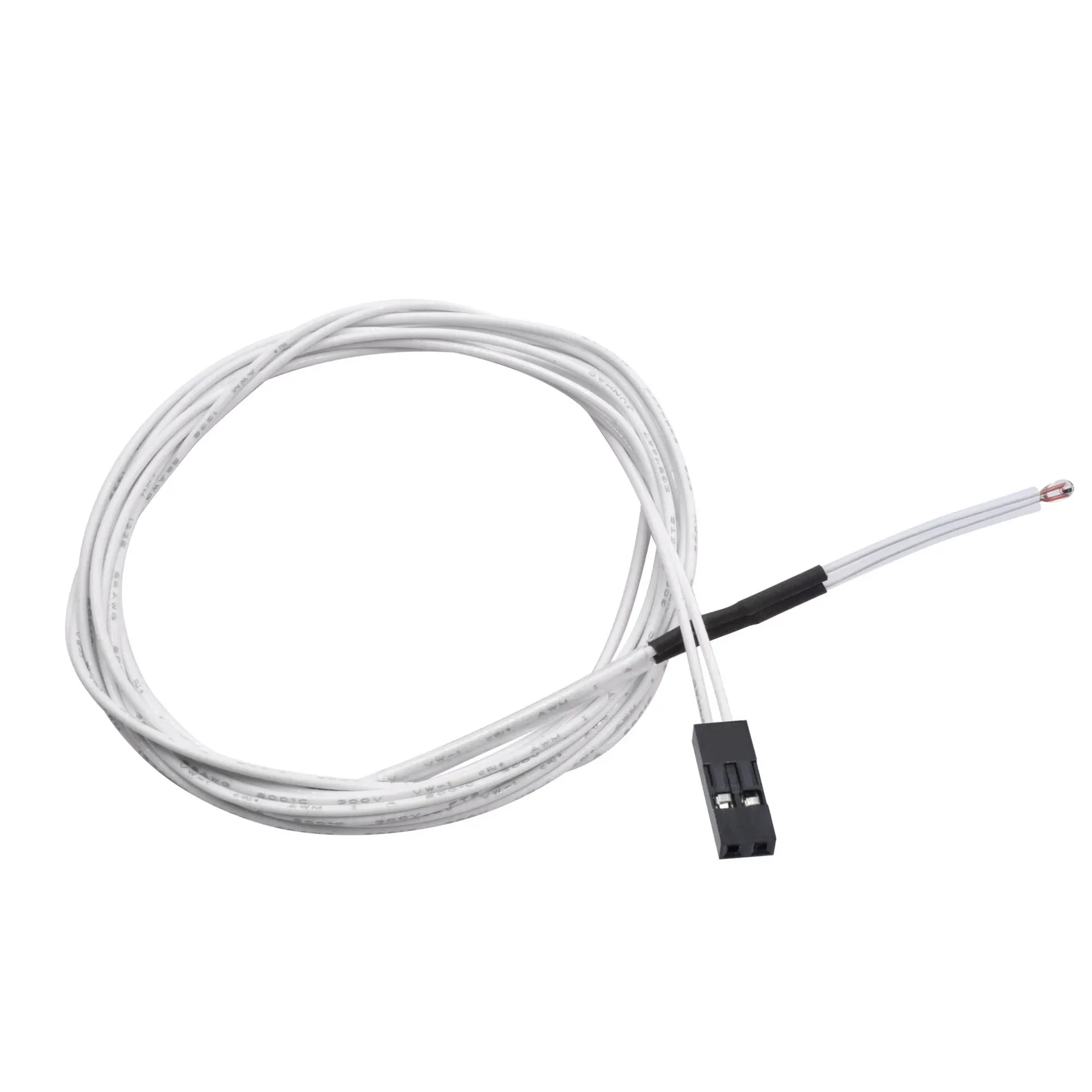 100K Ntc 3950 Thermistors Sensoren Met Kabel 3d Printers Onderdelen Temperatuur Deel Wit 1M Lijn Accessoires Met Duponterminal: 2.2Mm / WHITE