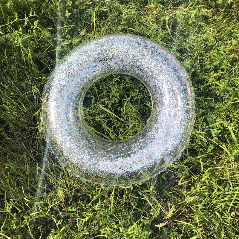 Pools & Water FunThe High penetration sequins transparent Swimming laps Baby & Kids' Floats: inner diameter 22cm