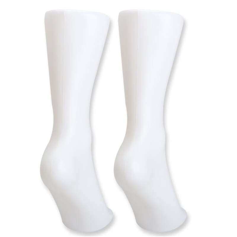 2Pcs Female Foot Sock Mannequin Display Mold Foot Mold Shoes Socks Feet Model Plastic Mannequin Foot Display For Socks