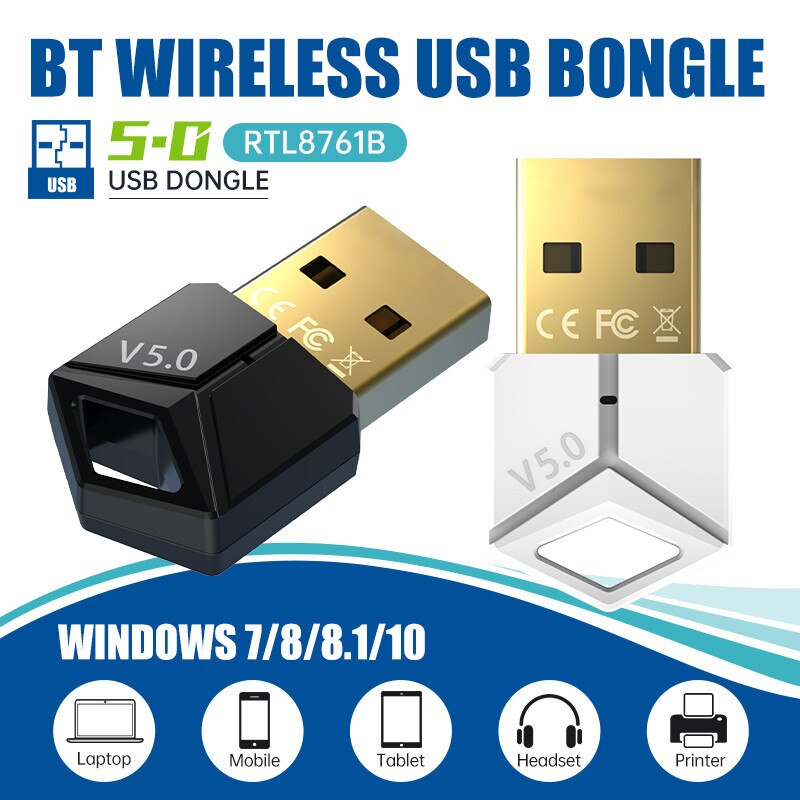 USB Bluetooth 5.0 Adapter Transmitter Bluetooth Receiver Audio Bluetooth Dongle Wireless USB Adapter for Computer PC Laptop c