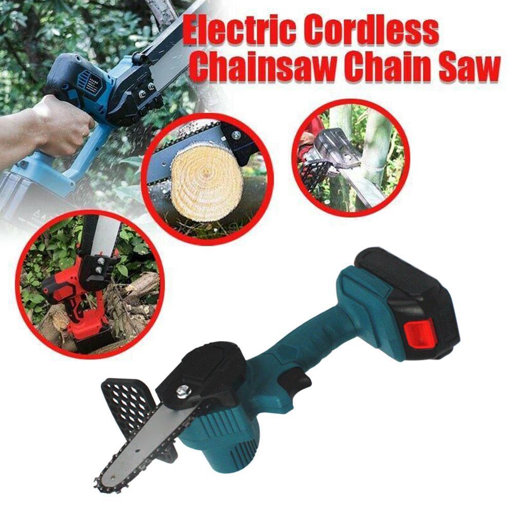 Electric Chainsaw Batter Charging Portable Mini Pruning Chainsaw Logging Tool Garden Battery Woodworking Saw Lithium Electr Y3C9