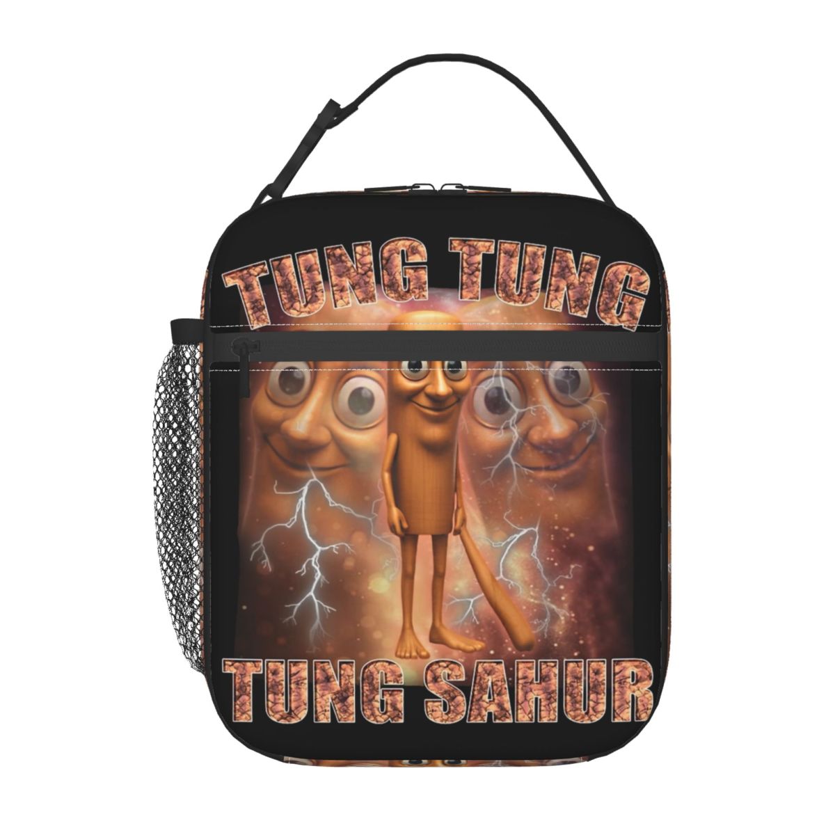 Tung Tung Tung Sahur Italian Brainrot Meme Insulated Lunch Bag Food Container Bags Portable Thermal Cooler Lunch Boxes