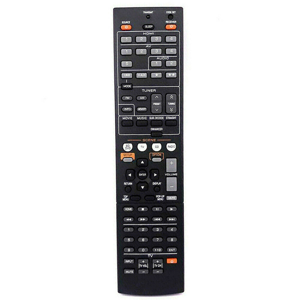 Telecomando Universale Wireless Per Ricevitori Yamaha RX-V867, RX-V767, RX-V465, Nero