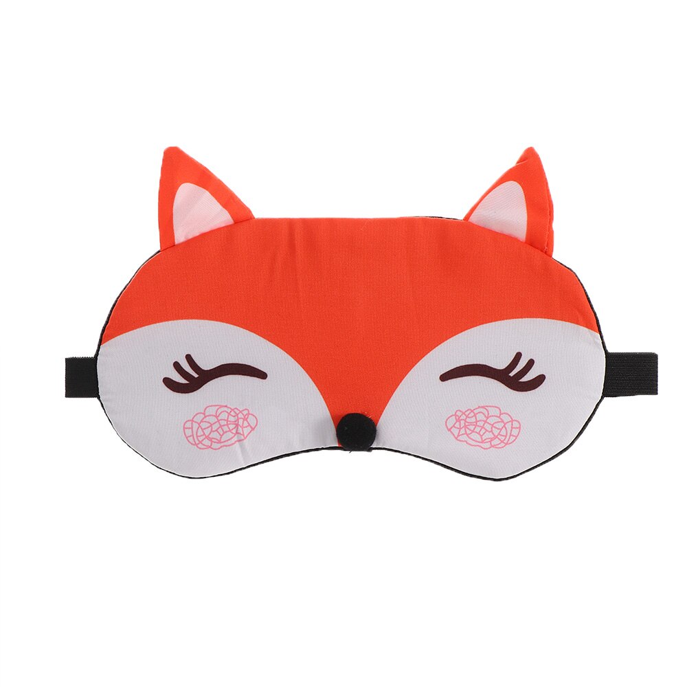 1 Stuks Slaap Oogmasker Slaapmasker Katoen Eyepatch Slaapmasker Leuke Eye Cover Travel Rest Eye Band Slaapmiddel Eye blinddoeken: Watermelon red