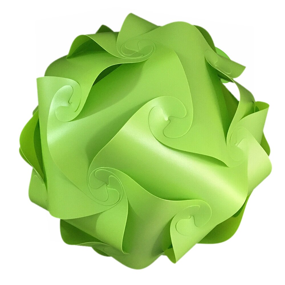 4 colores DIY Tulipa Color esférico Tulipa accesorios de iluminación DIY puzle Tulipa accesorios de iluminación: green