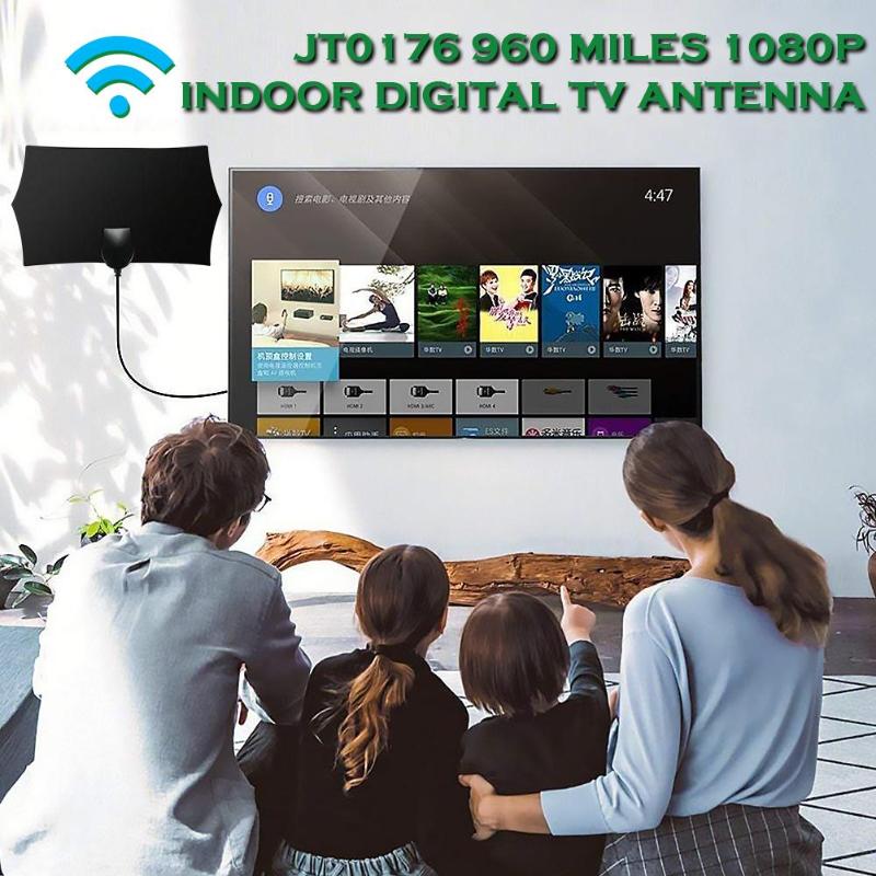 Jt0176 960 miles 1080p 4k hdtv tv-antenne indendørs signalmodtagerforstærker
