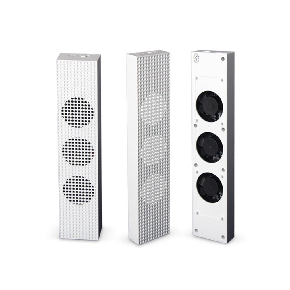 Pour Xbox One S ventilateur de refroidissement avec 2 Ports USB Hub et 3 H/L réglage de la vitesse ventilateurs de refroidissement refroidisseur pour Xbox One Console de jeu mince