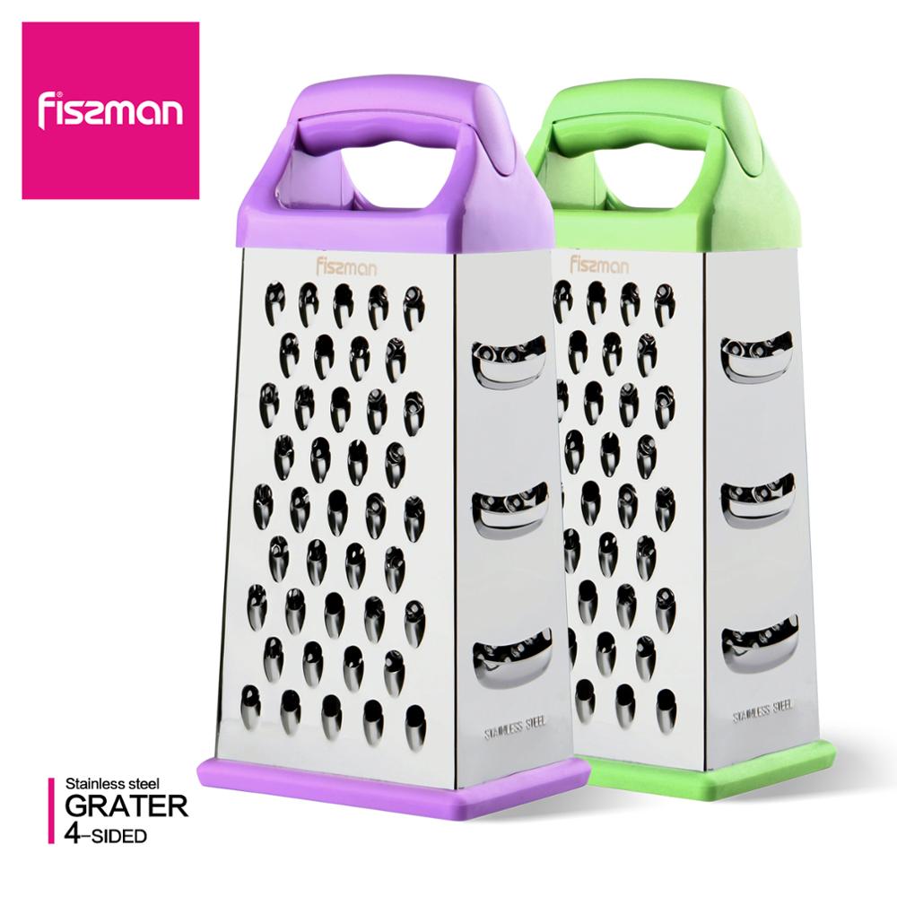 Fissman 4-Side Multi-Functionele Rasp Voor Kaas Knoflook Gember Groente Aardappel Wortel Slicer