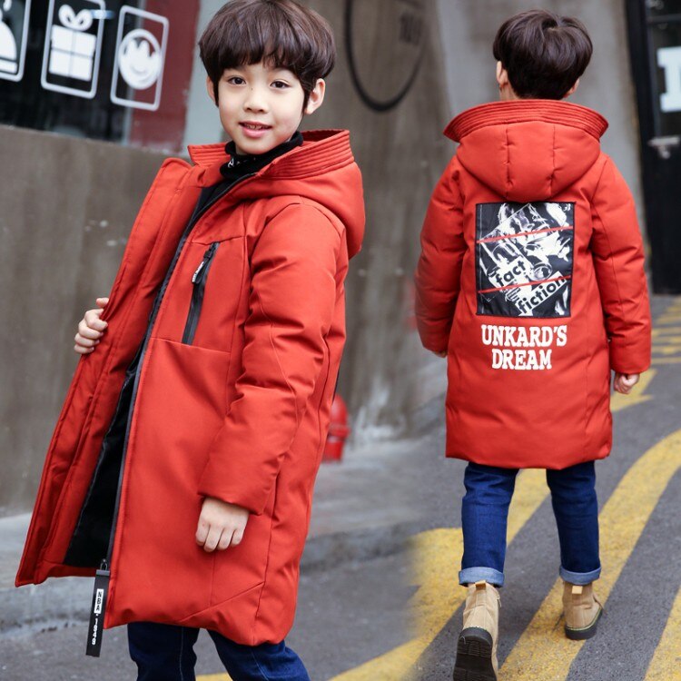 30 grad freundlicher kleidung junge kleidung warme Winter unten baumwolle jacke Mit Kapuze Mantel wasserdicht verdicken oberbekleidung freundlicher Parka