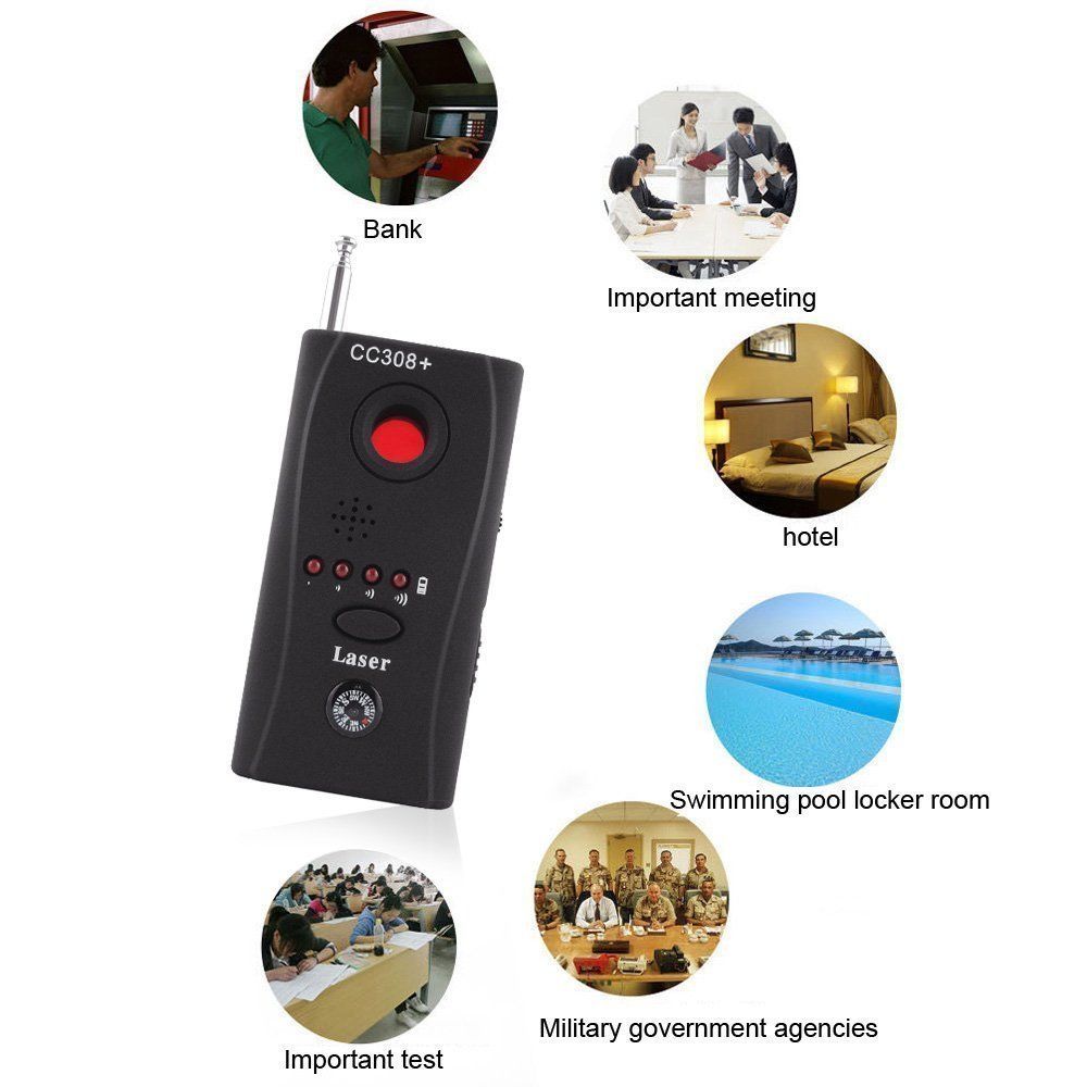 Fuld række anti - spion bug detektor  cc308 mini trådløst kamera skjult signal gsm enhed finder privatliv beskytte sikkerheden