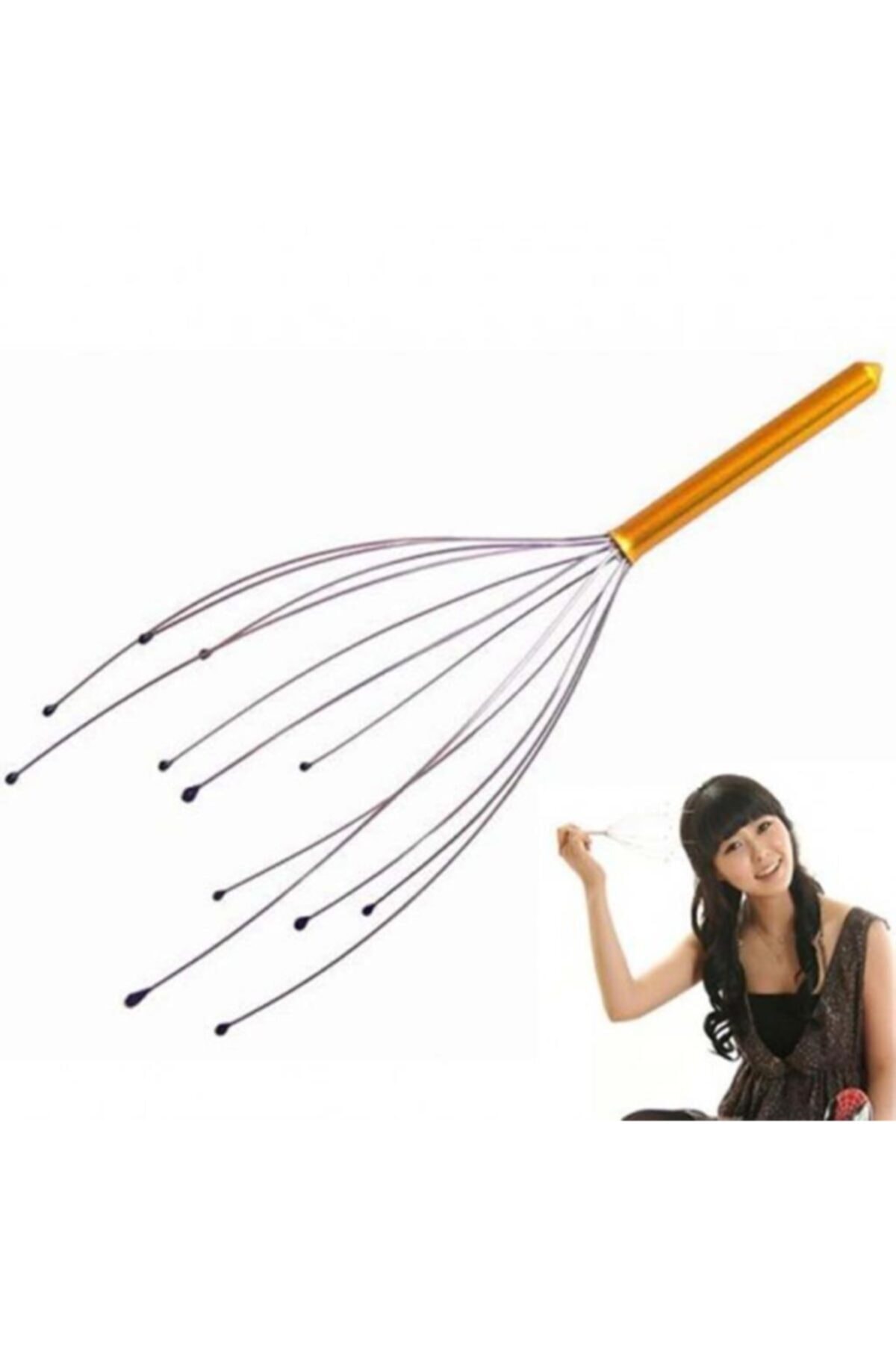Bokoma Weiche Spitze Praktische Entspannende Kopf Kratzen Draht Und Massage Instrument