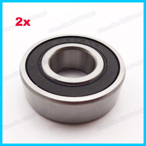 2x Pit Dirt Bike Rubber Sealed Ball Bearing 6202 RS For ATV Quad Scooter Go Kart SDG Wheel 15mm Axle