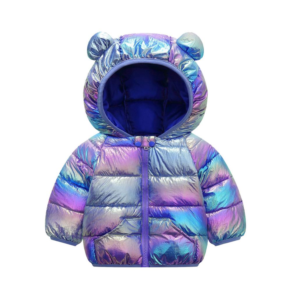 Casaco Termico Infantil enfant en bas âge bébé enfants hiver dessin animé coupe-vent manteau à capuche vêtements d'extérieur chauds veste Plaszcz Termiczny Z Kapturem: 80 / B