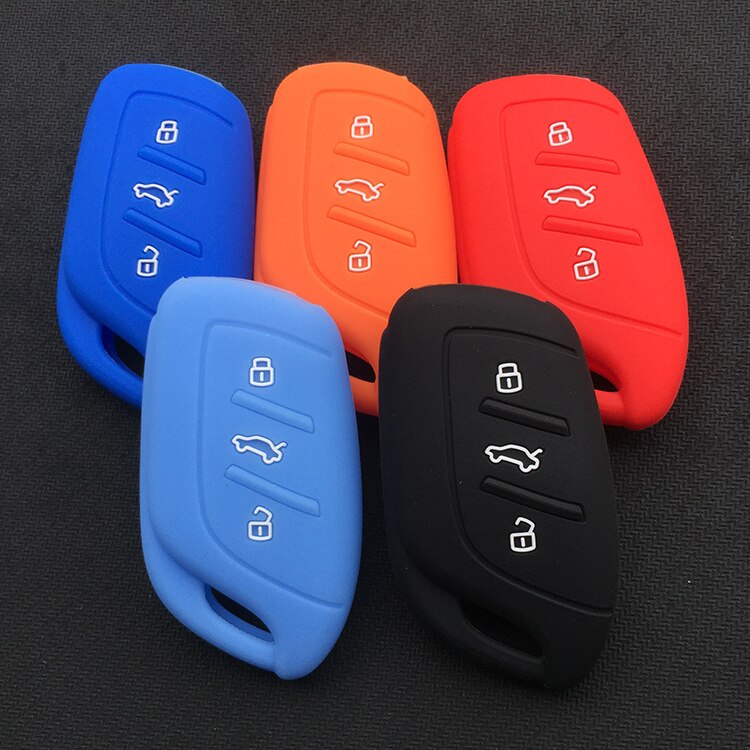 Key Case Voor Car Mg Zs Ev Hs Siliconen Fob Remote Accessoire 3 Knop Houder