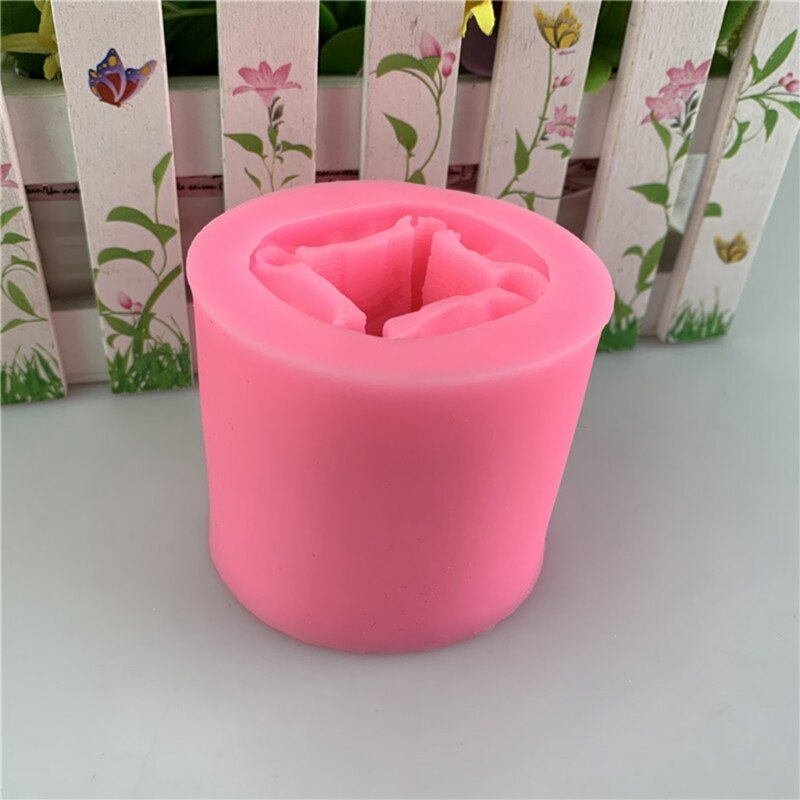 Soft Silicone Molds Castle House Building Shape for Fondant Chocolate Cake Decoration Bakeware DIY Plaster Making Moulds U90A