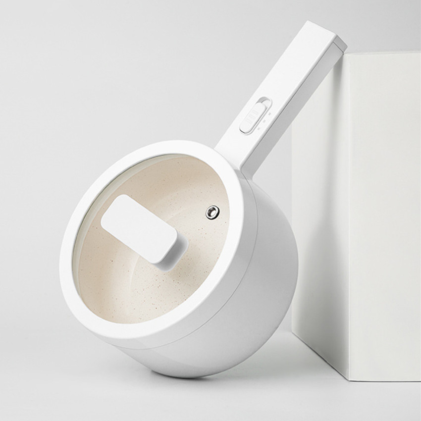 1.5L Non-stick Electric Pan MultiCookers With Steamer Mini Rice Cooker Portable Soup Maker Kitchen Cooker Tools