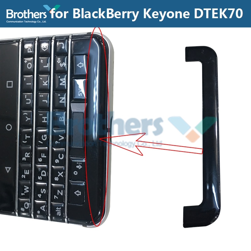 For BlackBerry KEYone DTEK70 DTEK 70 Back Cover Battery Door Housing Flake Top UP Bottom Cover BackCover Phone Replacement