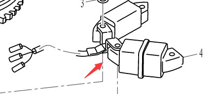 Silnik łodzi F8-05090000W oświetlenie ładowania cewki dla Parsun HDX 4-suwowy F8 F9.8 BW FW silnik zaburtowy
