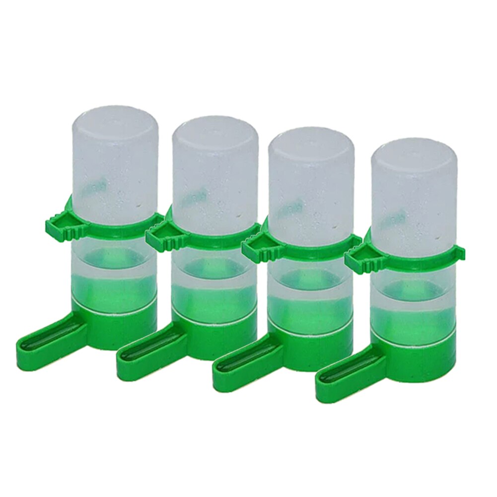 4pcs Aviary Birds Water Bottle Pet Feeder Waterer Clip Drinking Bowls for Birds Budgie Cockatiel Lovebird Farming Equipment