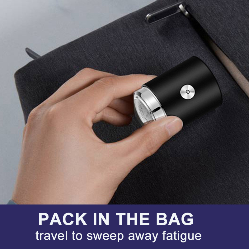 Elektrisch scheerapparaat voor mannen Mini-reisscheermachine Wasbaar Draagbaar Baardtrimmer voor heren Scheermes USB Oplaadbaar en wasbaar