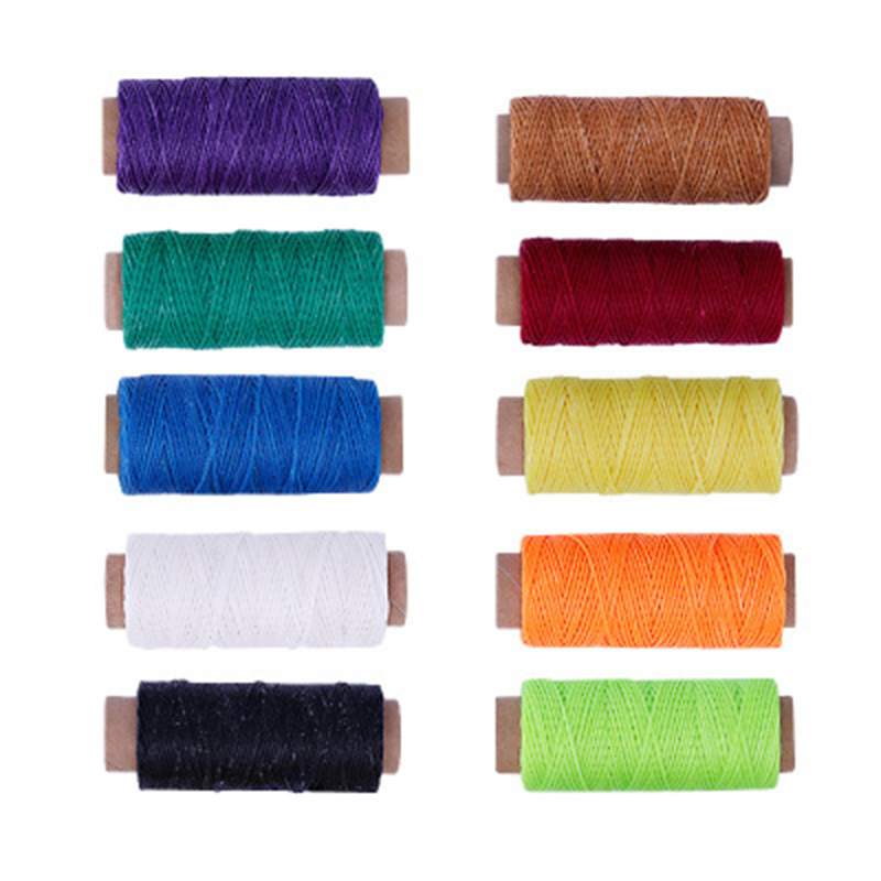 Hilo encerado 150d 50M para manualidades, 10 colores, hilo encerado