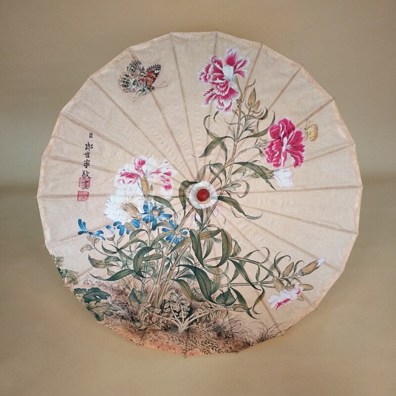 Parapluie en papier huilé, tissu de soie, vêtements chinois pour hommes et femmes (51-63),: 63