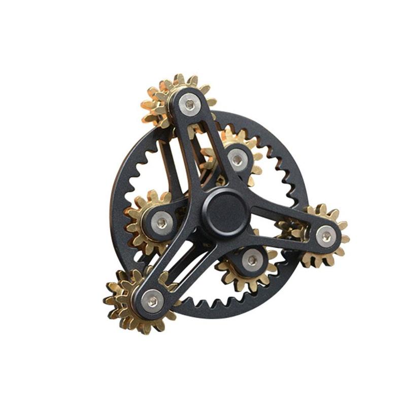 Advanced Dearing Turntable Gear Linkage Manual Rotating Hand Casual Game Spinner Decompression Top Toy Spinner B3L3