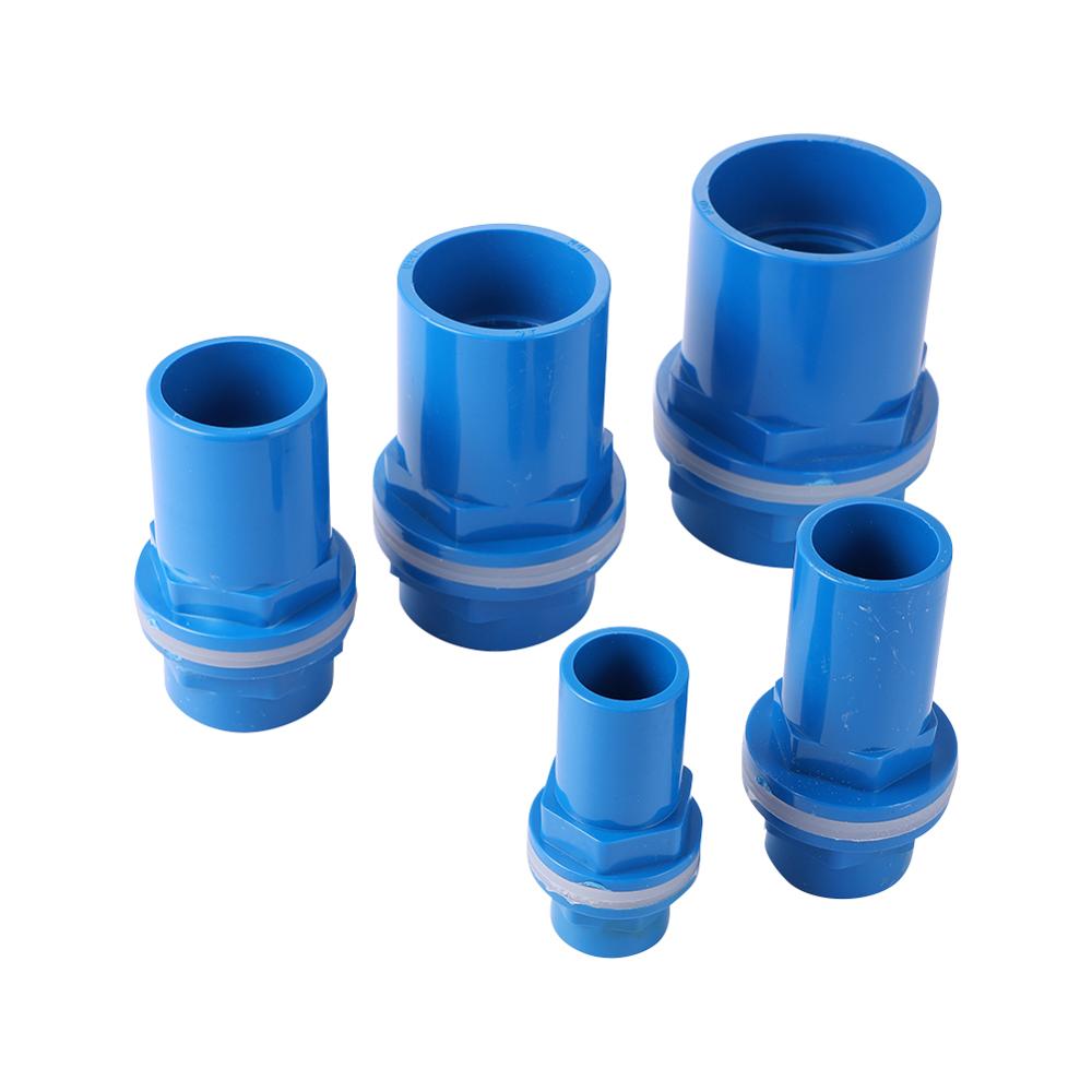 20/25/32/40/50Mm Blauw Pvc Waterdichte Pijp Butt Connector Tuin Irrigatie Buis Gezamenlijke aquarium Aquarium Koppelingen Adapters