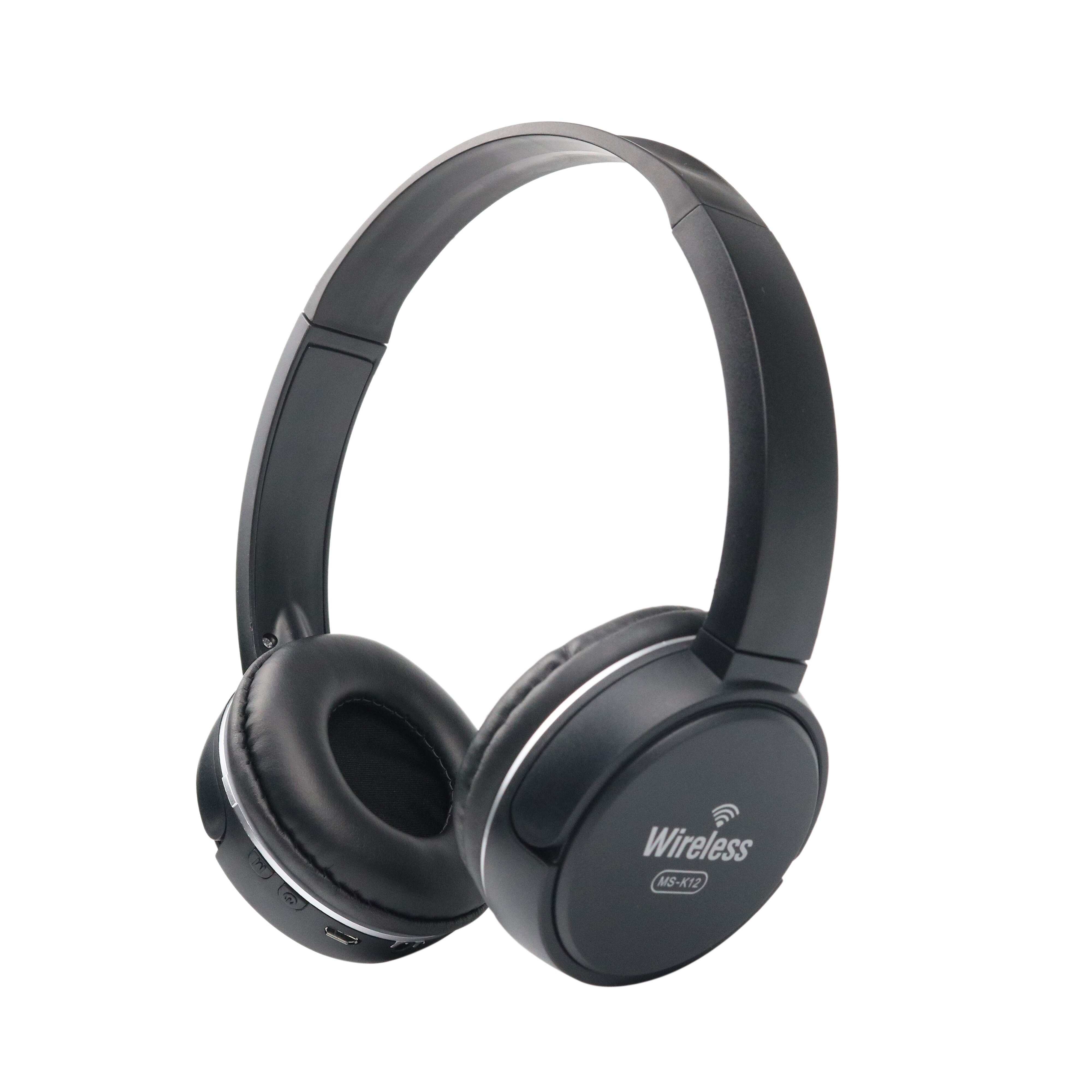 PHOMAX Wireless Headphones Bluetooth Headset Earphone Deep Bass Headphones With Mic TF Card For Ipad Mobile Phone: Black