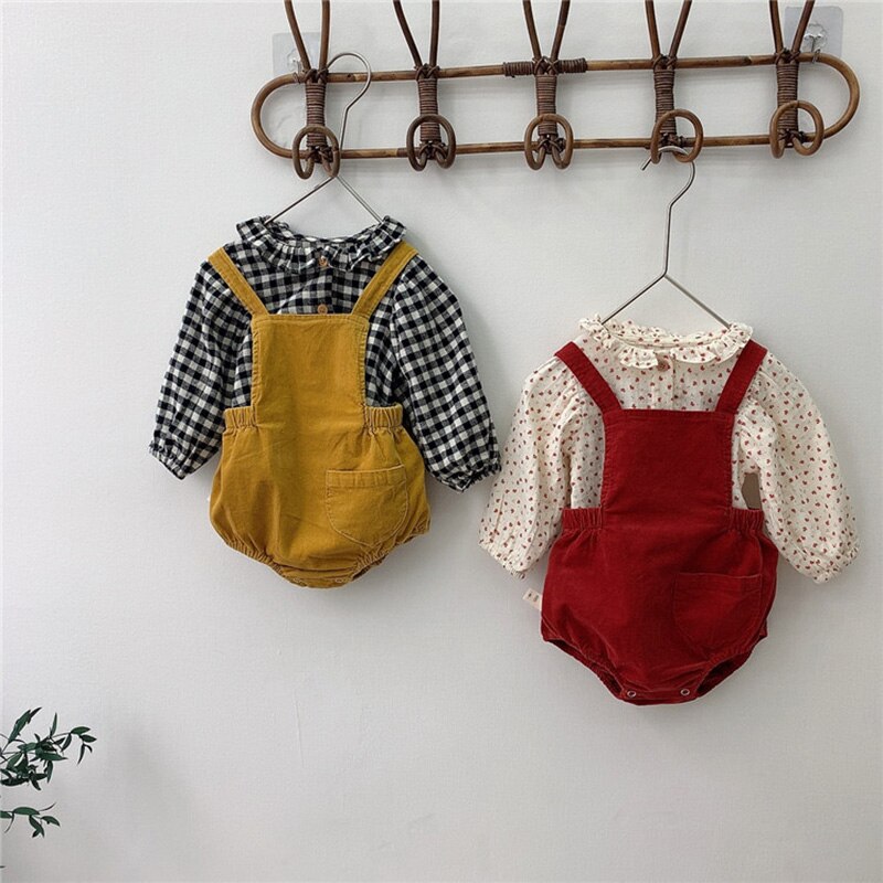 Milancel Herfst Babybodysuit Schattige Baby Jongens Kleding Corduroy Baby Meisje Jumpsuit Baby Outfit