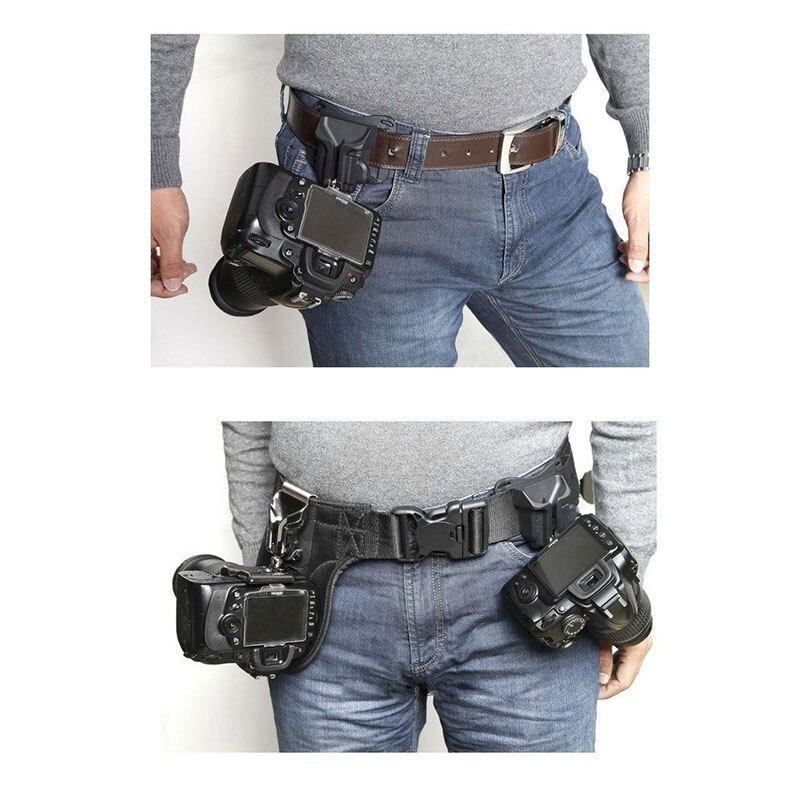 Kamera Schnell Gürtel Schnalle Kamera Taille Gürtel Schnalle Holster Taille Montieren Aufhänger Clip Mit Ergonomisches Breiten Einsatz ABS Cam rack