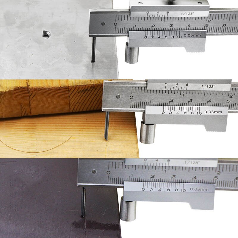 Calibrador Vernier de 0-200mm, Regla de medición, instrumento de medición, 0,05 MM, 0,1 MM