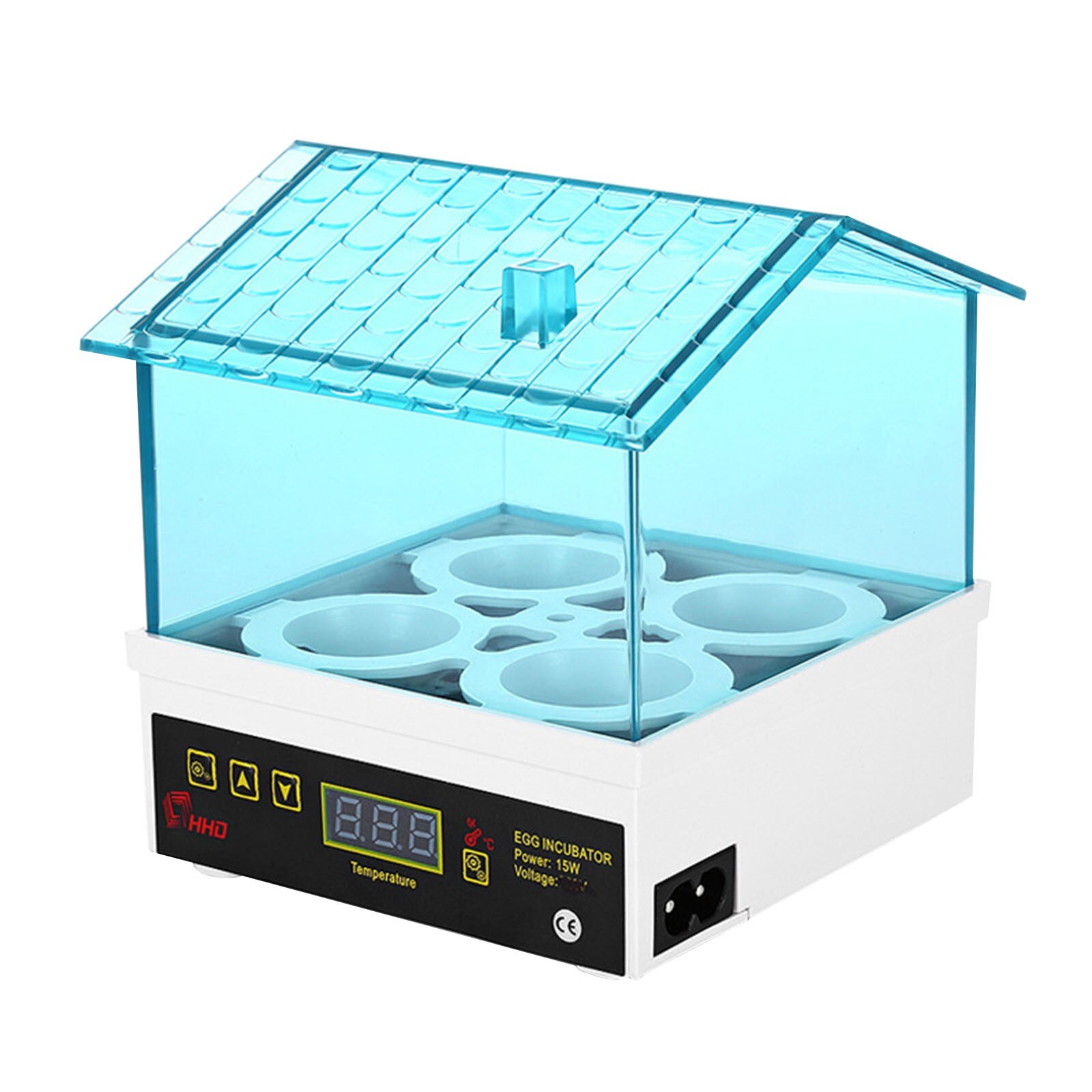 Digital Temperature Small Brooder 4 Mini Hatchery Egg Incubator Hatcher For Chicken Duck Bird Pigeon Quail Breeding#h3: UK Plug