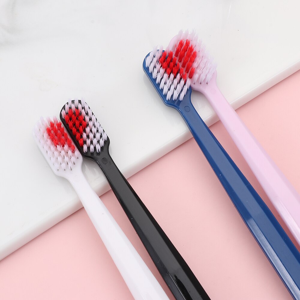 2Stck Erwachsene Zahnbürste Paar Freunde Familys Weichen borsten SchöNe Herz Umweltfreundliche Zahn Pflege Oral Hygience Gesundheit Pflege