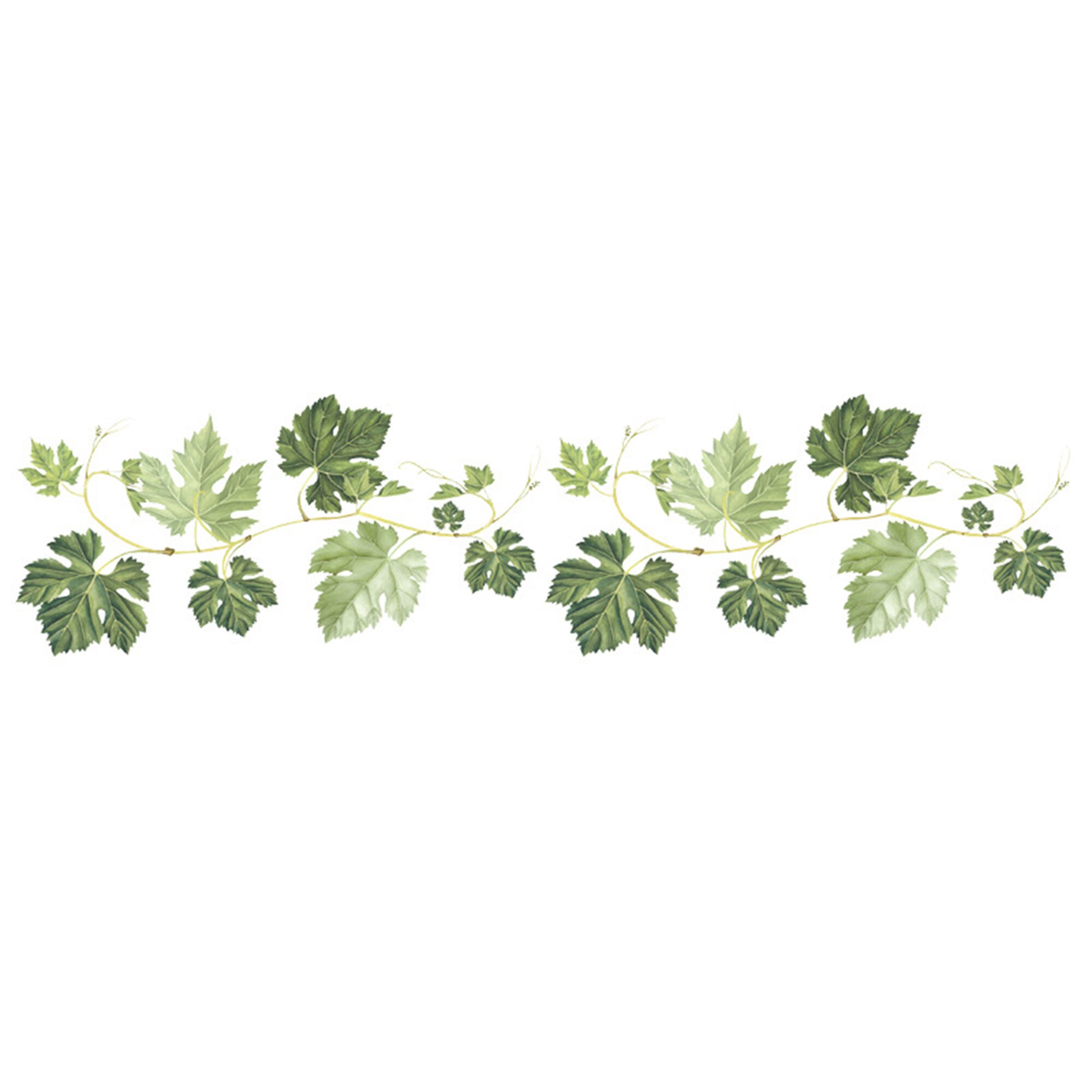 Ivy Muurdecoratie Sticker Groene Wijnstokken Muur Grenzen Vinyl Sticker Voor Slaapkamer Woonkamer Keuken Decoratie 58X14cm Duurzaam: Default Title