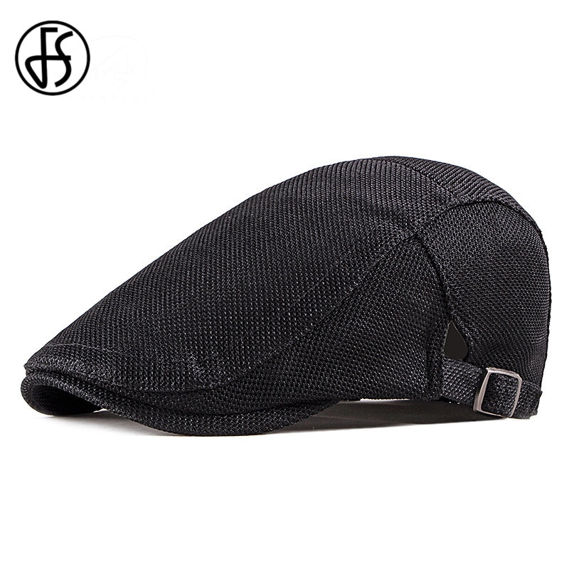 FS Summer Spring Men's Cap Ultra-thin Breathable Berets For Men Women Women's Flat Caps Beret Ladies Couple Hat