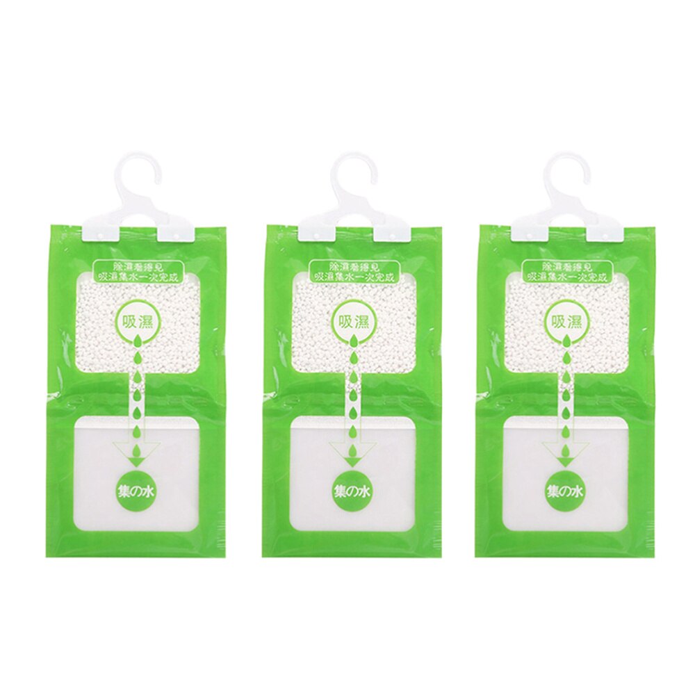 Bolsa para colgar en armario ropero, para humedad, Vitrina armario ropero bolsas deshumidificadoras, agente de secado higroscópico, antimoho, 1 unidad: Light Green