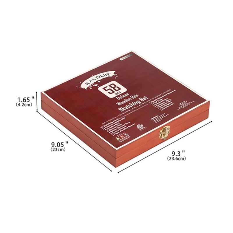 Pro Artist Sketching Tools Kit Beginners Drawing Set Complete Sketching Tools Portable Durable with Storage Case for Kid D5QC