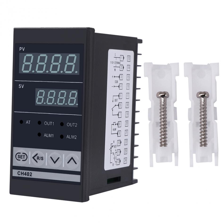 CH402 AC85-264V High Accuracy Smart PID Temperature Controller 4-20mA Thermostat Relay TC/RTD Input Assortment Fuzzy PID control