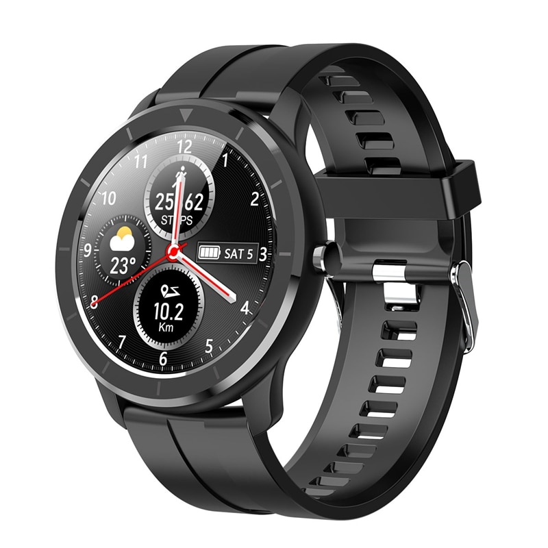 T6 sports smart watch fuld tryk sn  ip68 vandtæt smartwatch til android ios fitnessure: Default Title