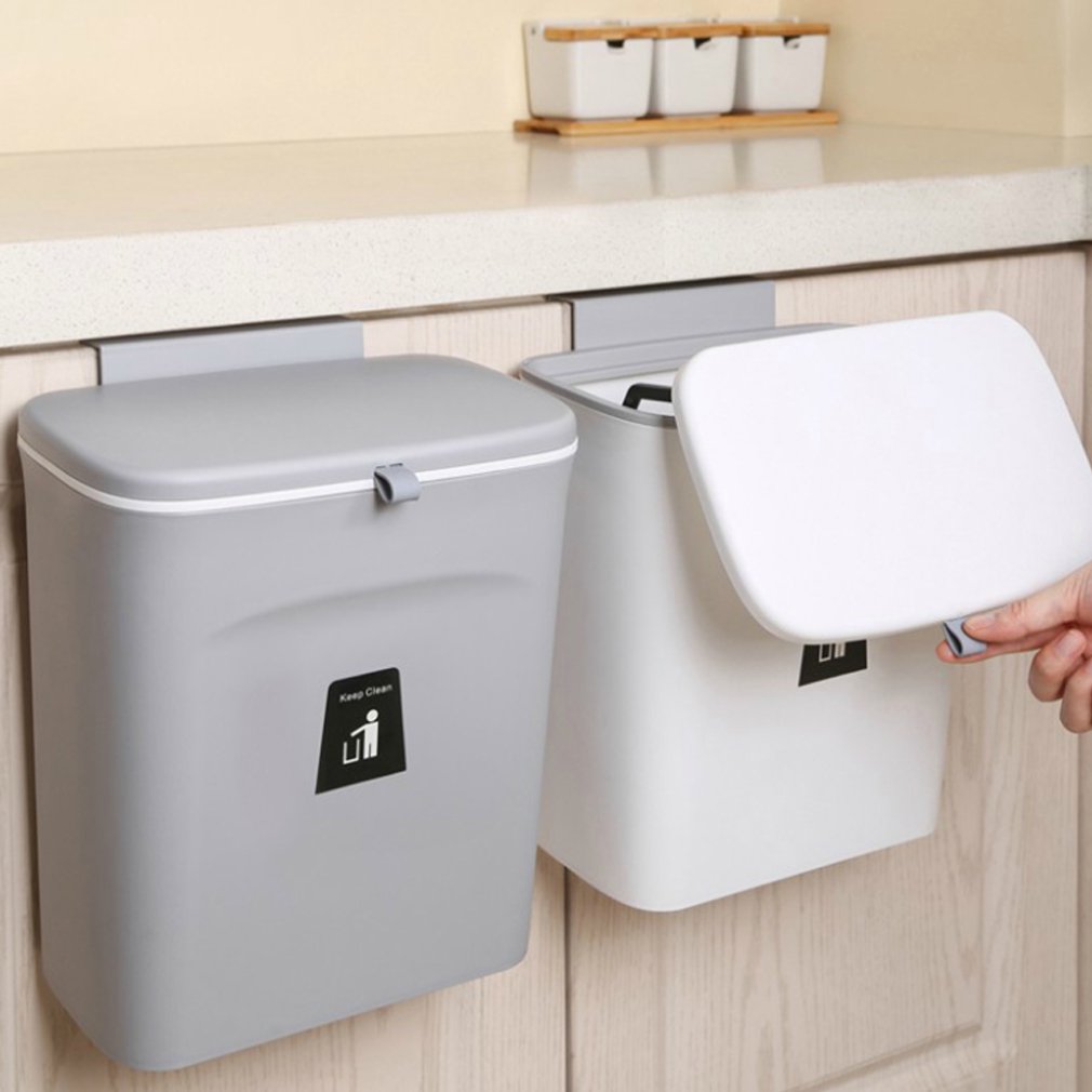 General-purpose Trash Can For Kitchen Supplies Multifunctional Non-punch Trash Can Can Hang Trash Storage Cabinets kitchen tools