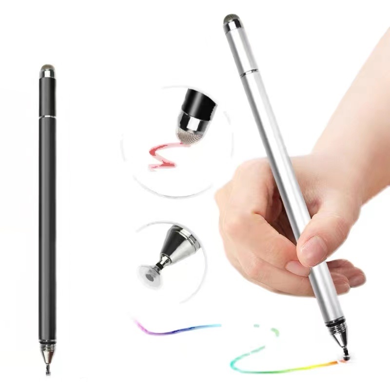 Stylus Pen Voor Smartphones 2 In 1 Touch Pen Voor Samsung Xiaomi Tablet Screen Pen Dunne Tekening Potlood Dikke Capaciteit pen