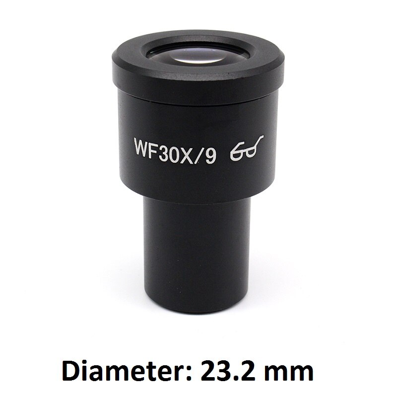 WF30X/9 High Eye-Point Oculair Wide Field View Oculaire Optische Lens Voor Stereo Microscoop Of Biologische Microscoop 30X WF30X: 23.2 without Reticle
