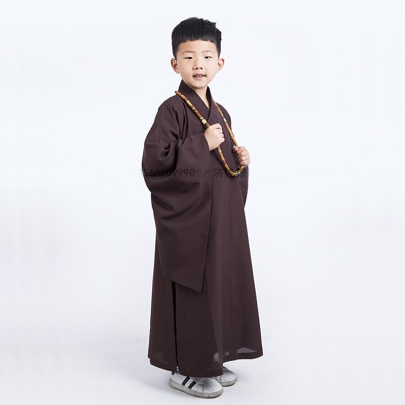 Batas de monje budista para niños, ropa para niños, disfraz masculino, túnicas de monje shaolin, TA516